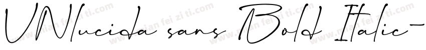 VNlucida sans Bold Italic字体转换